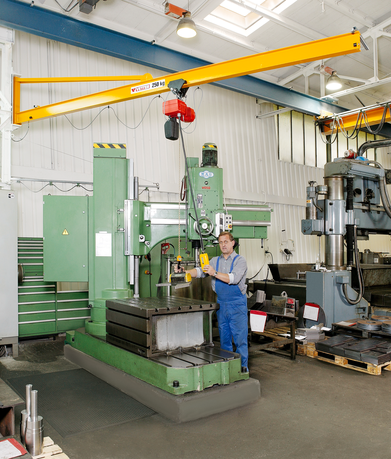 Wanddrehkran Praktikus PW 250 kg mit 6 m Ausladung