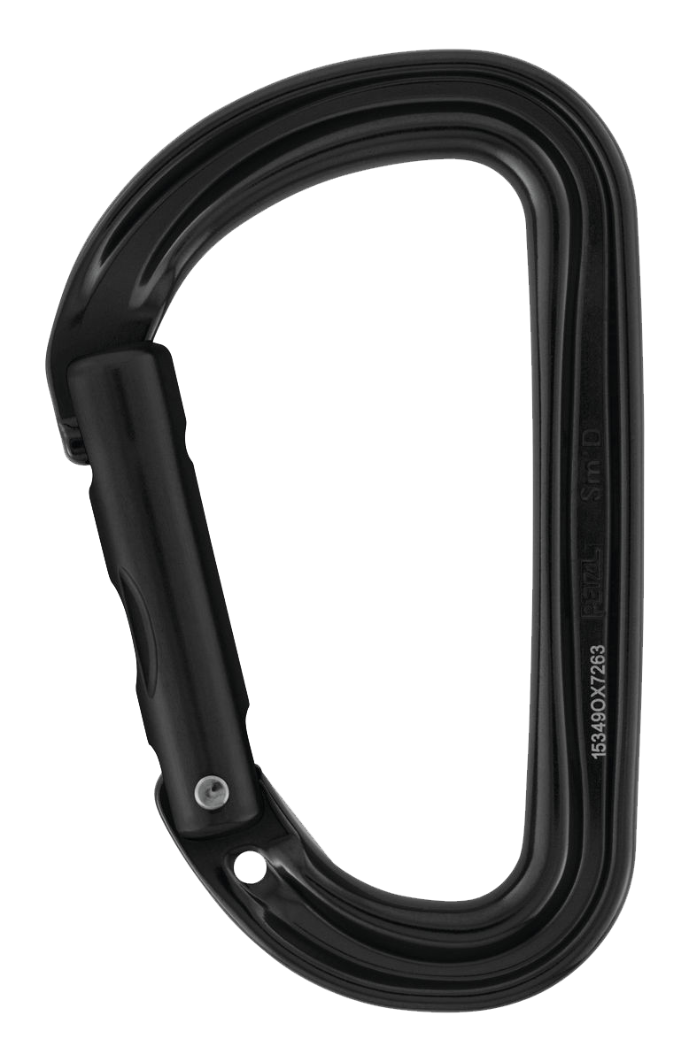 PETZL Karabiner Sm'D, ohne Verriegelung, schwarz
