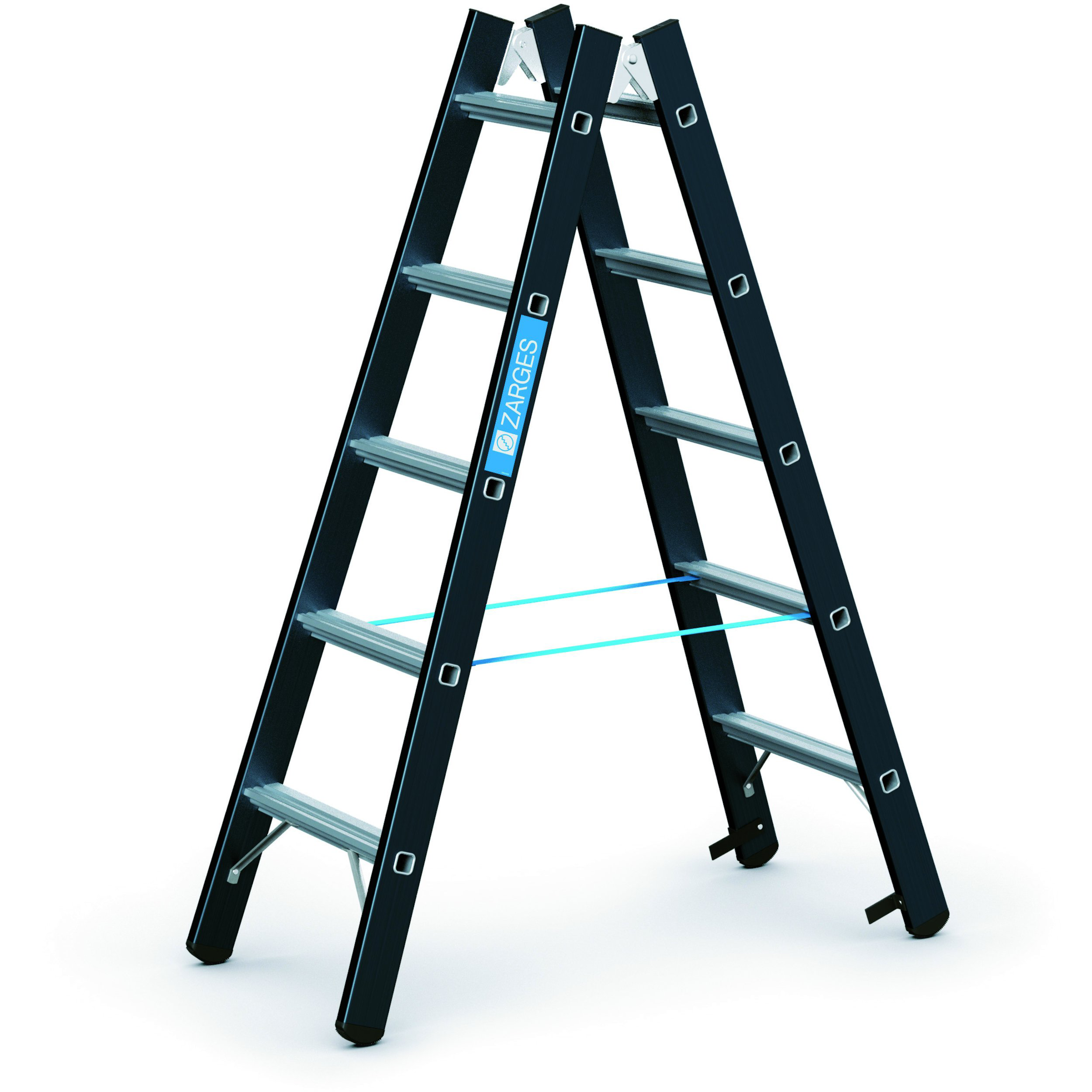 Bockleiter Megastep B mit Sprossen, Arbeitshöhe 2.75 m