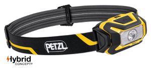 PETZL Hybridstirnlampe ARIA 1, 350 Lumen, gelb/schwarz