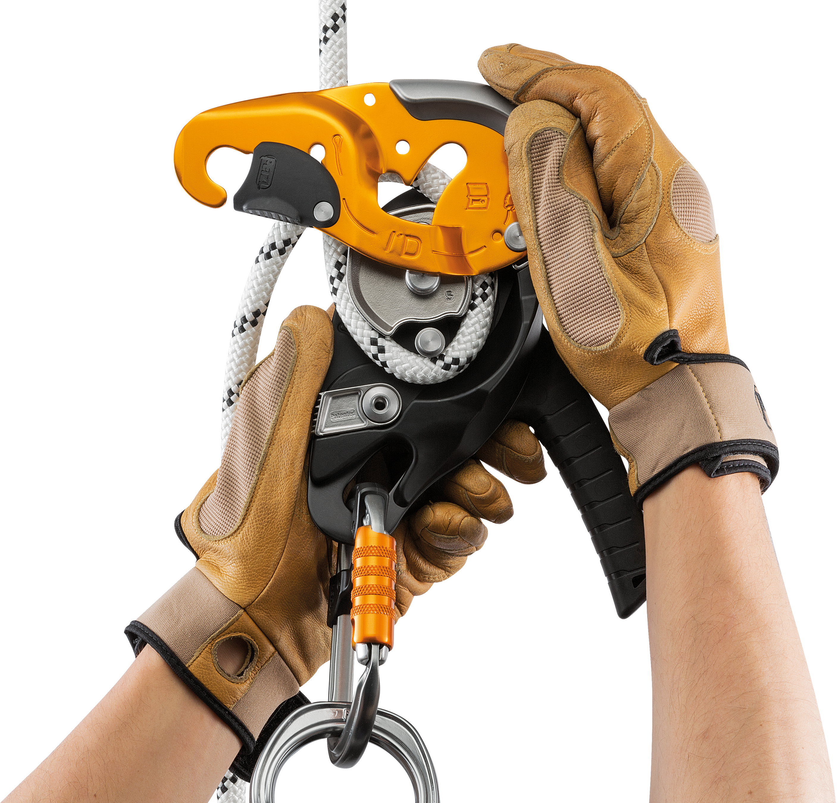 PETZL Selbstbremsendes Abseilgerät I'D® S, gelb