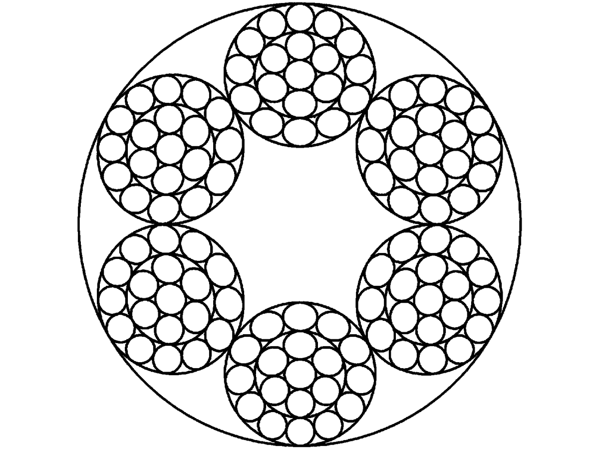 Rundlitzenseil 6x19M-FC Ø6mm, 1960 N/mm²