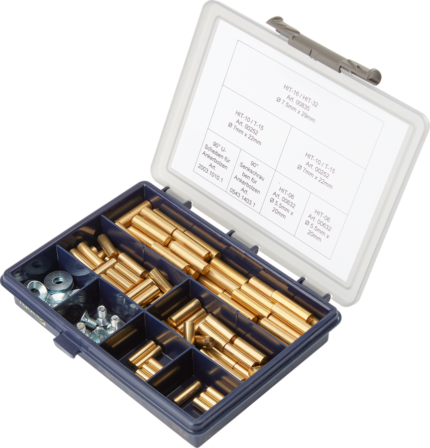 Habegger Abscherstift komplettes Set
