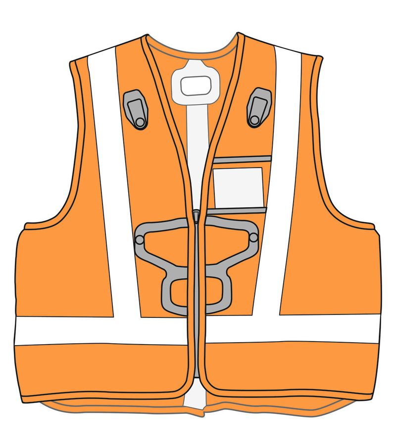 PETZL HI-VIZ Weste für NEWTON Auffanggurte