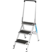 ZARGES Sicherheitstreppe Plazamax P 0700B, Arbeitshöhe 2.7 m, ohne Bügel