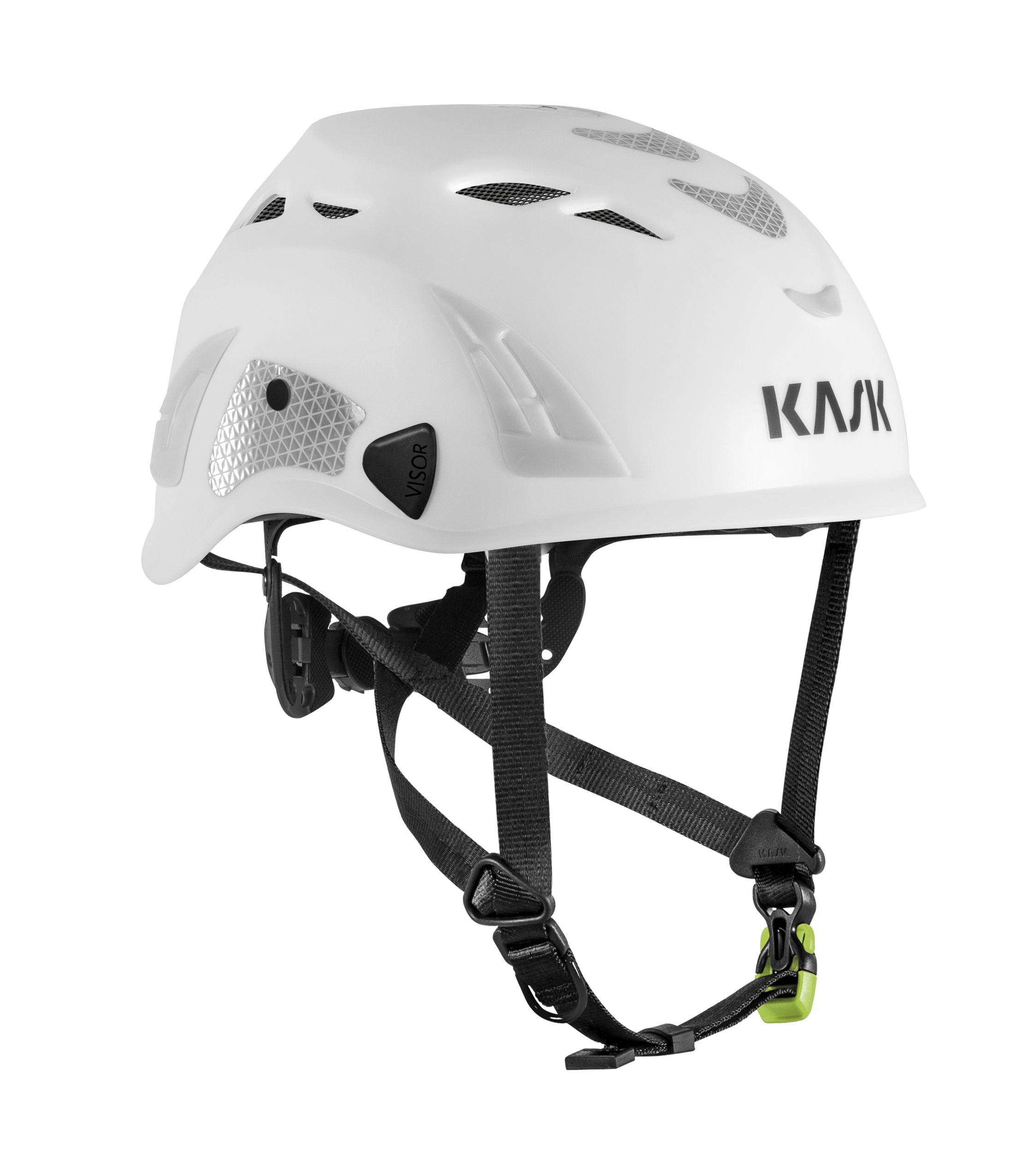 KASK Schutzhelm Superplasma PL HI VIZ Weiss Fluo EN 12492