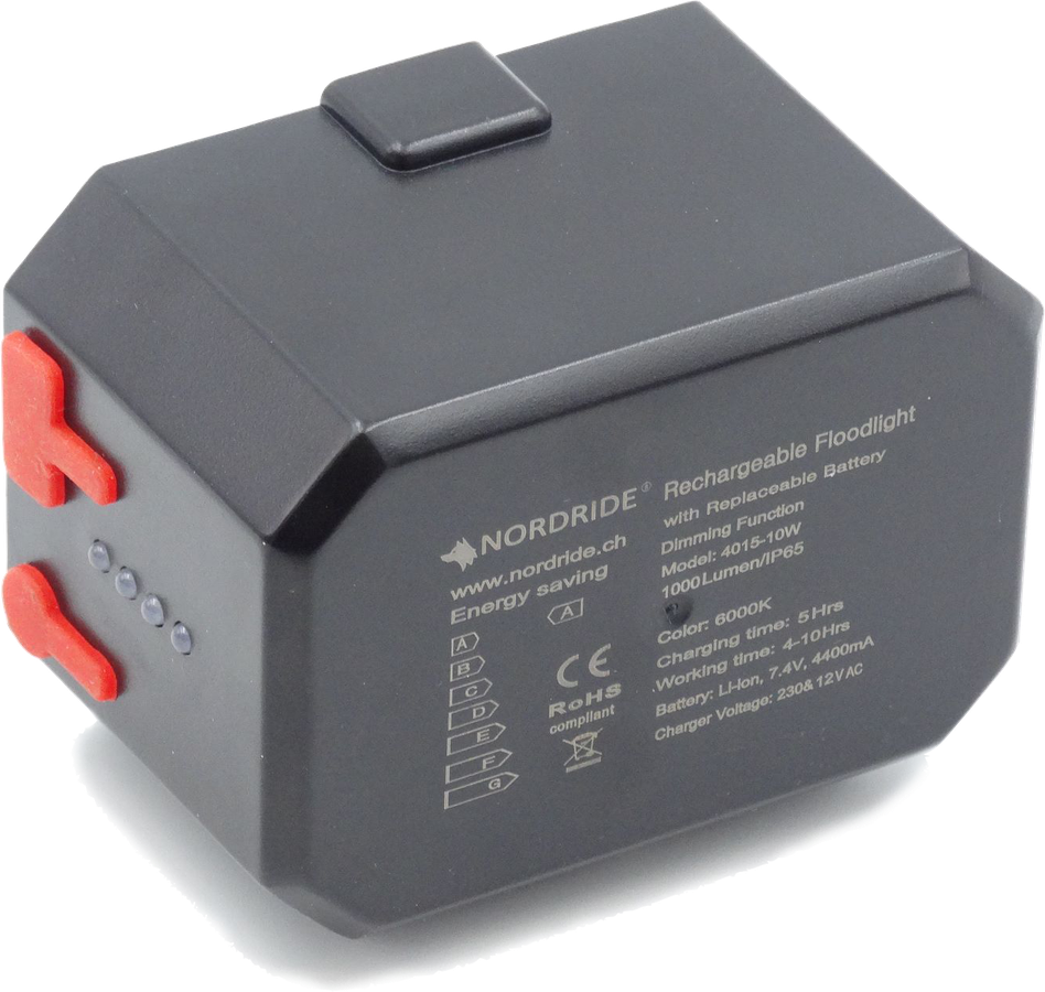 NORDRIDE Ersatz-Akku zu Arbeitsstrahler 4015 COB LED 10W AKKU