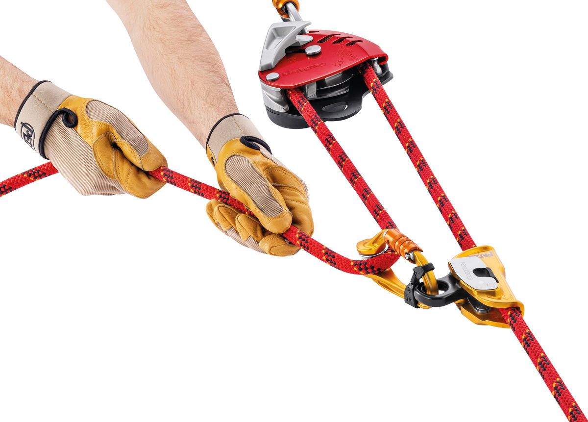 PETZL Abseilgerät MAESTRO® L, 12.5 - 13 mm, rot