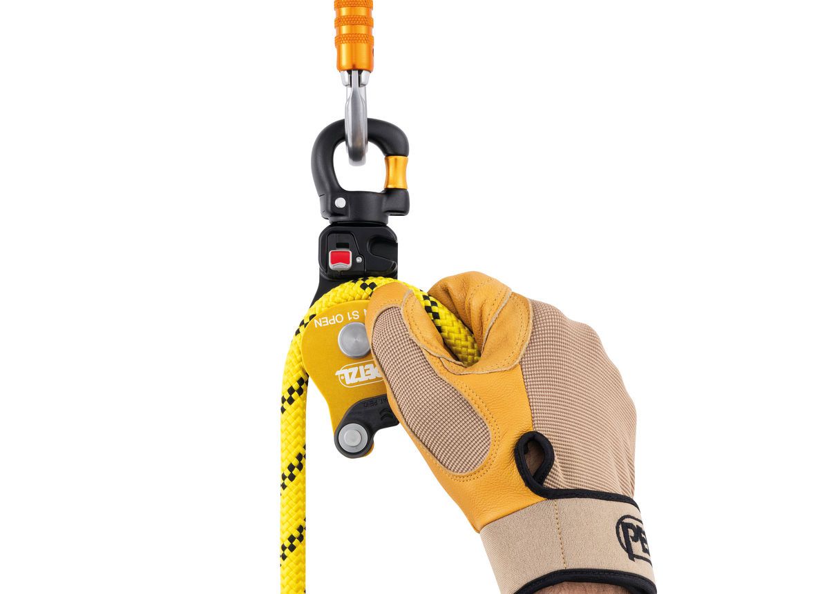 PETZL Umlenkrolle SPIN S1 OPEN, gelb