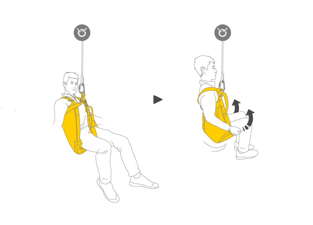 PETZL Rettungsdreieck mit integrierter Rettungsweste THALES