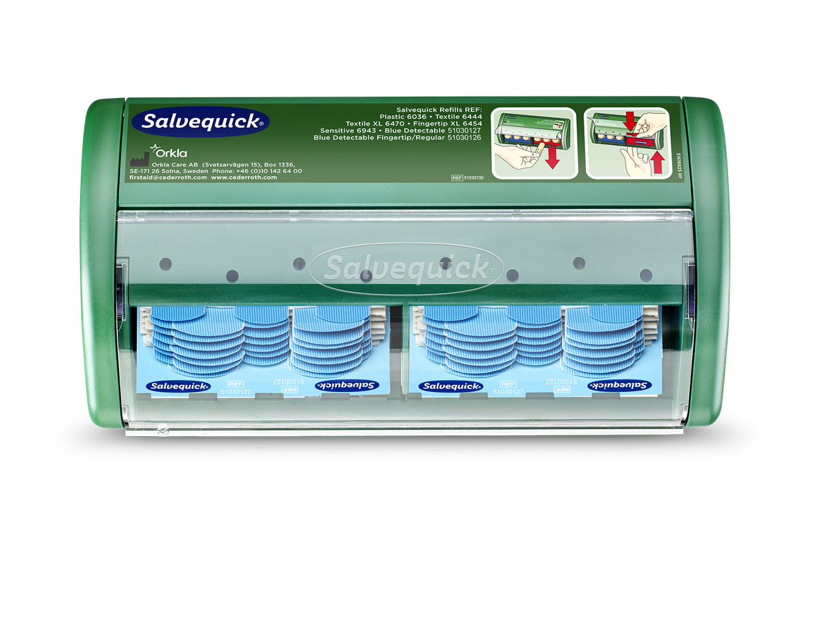 Cederroth Salvequick Pflasterspender Blue Detectable