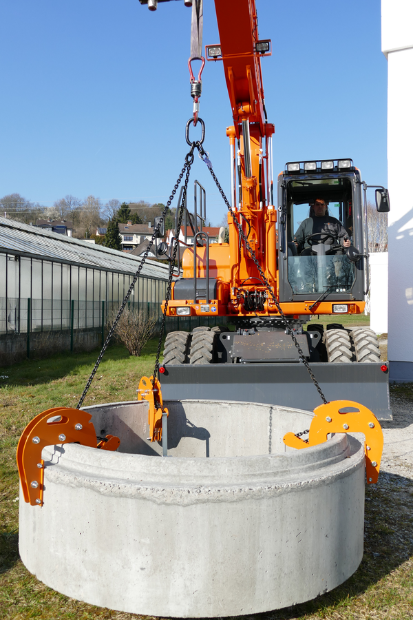 Betonrohrgehänge SZMK mit Kette 1.5 t
