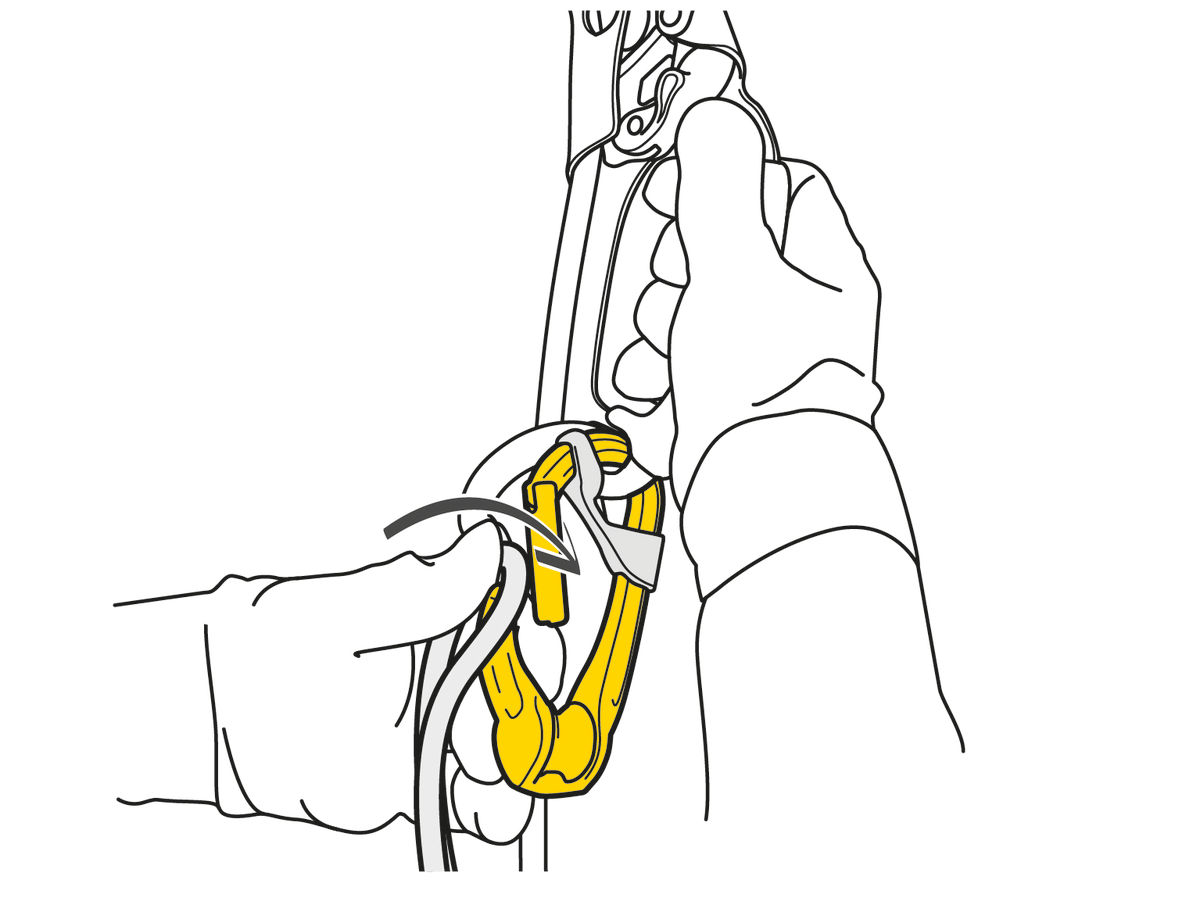 PETZL Seilrolle ROLLCLIP A, ohne Verriegelung