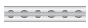 Zurrschiene ZRA 3 m, Aluminium mit Rundloch