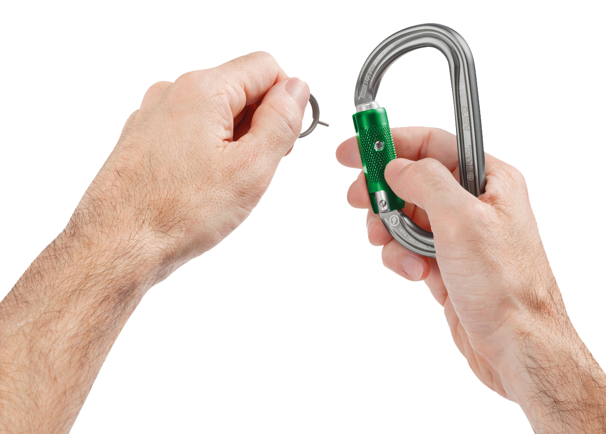 PETZL Karabiner Am'D PIN-LOCK, 1x