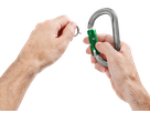 PETZL Karabiner Am'D PIN-LOCK, 1x