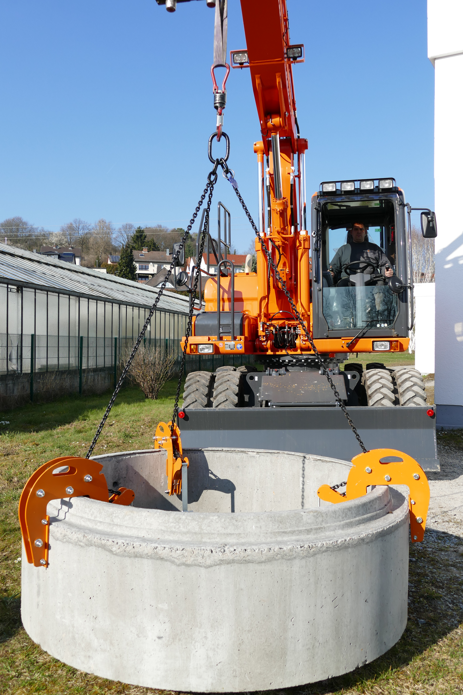 Betonrohrgehänge SZMK mit Kette 1.5 t