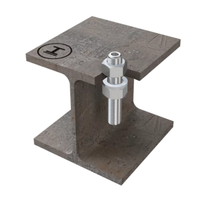 Einbauhülse für ABS-Lock-I, zum Kontern in Stahl, 100 mm