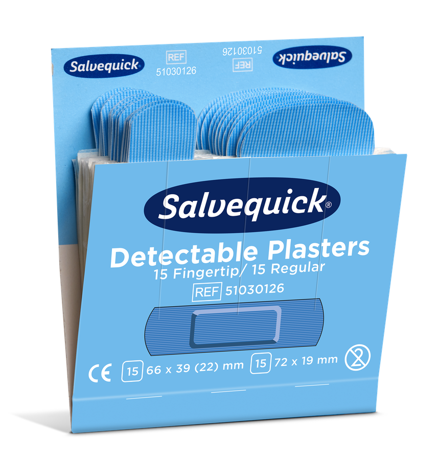 Cederroth Salvequick Blue Detectable Pflastermix