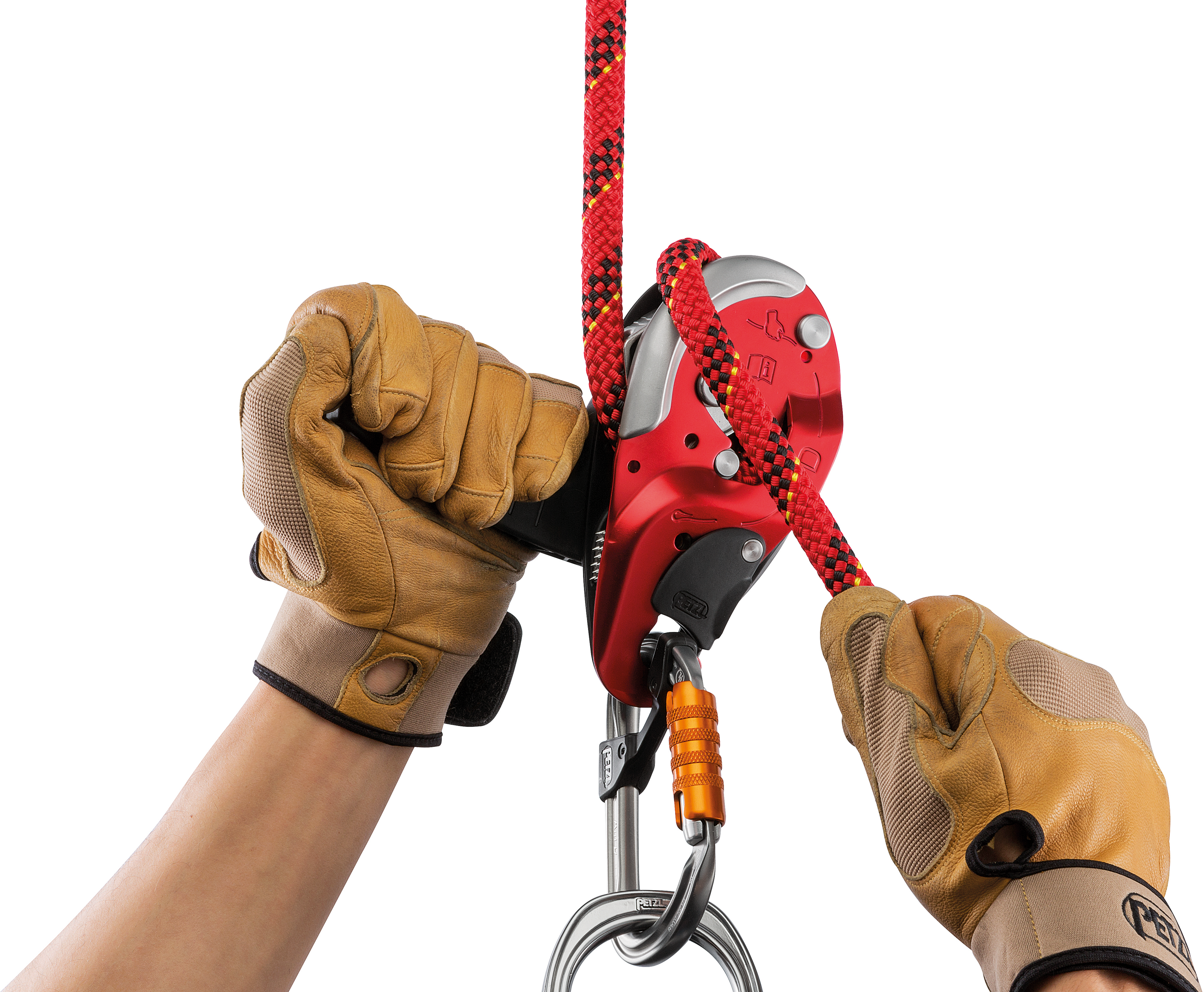PETZL Selbstbremsendes Abseilgerät I'D® L, rot