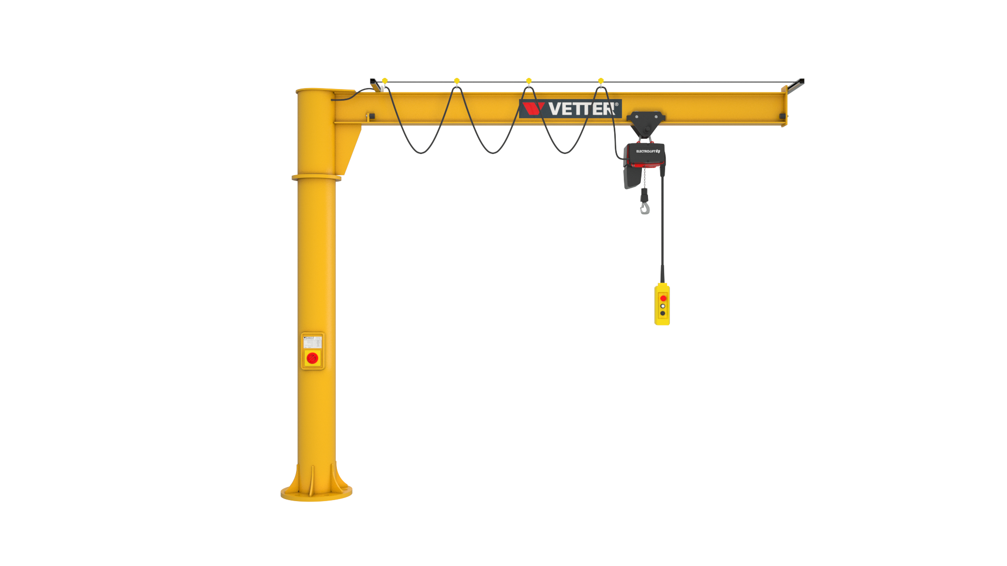 Säulendrehkran Primus PR 125 kg mit 3 m Ausladung