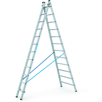 Mehrzweckleiter Combimaster Coni X mit Sprossen, Arbeitshöhe max. 7.2 m