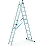 ZARGES Mehrzweckleiter, 2-teilig Combimaster DX 281, 2.81 m