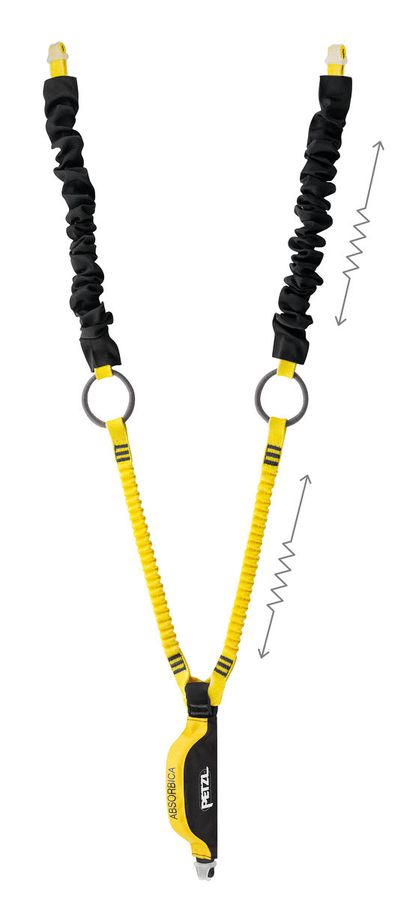 PETZL Verbindungsmittel mit Falldämpfer ABSORBICA-Y TIE-BACK