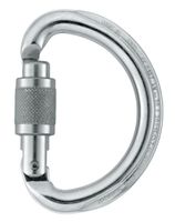 PETZL Karabiner OMNI, Screw-Lock, grau