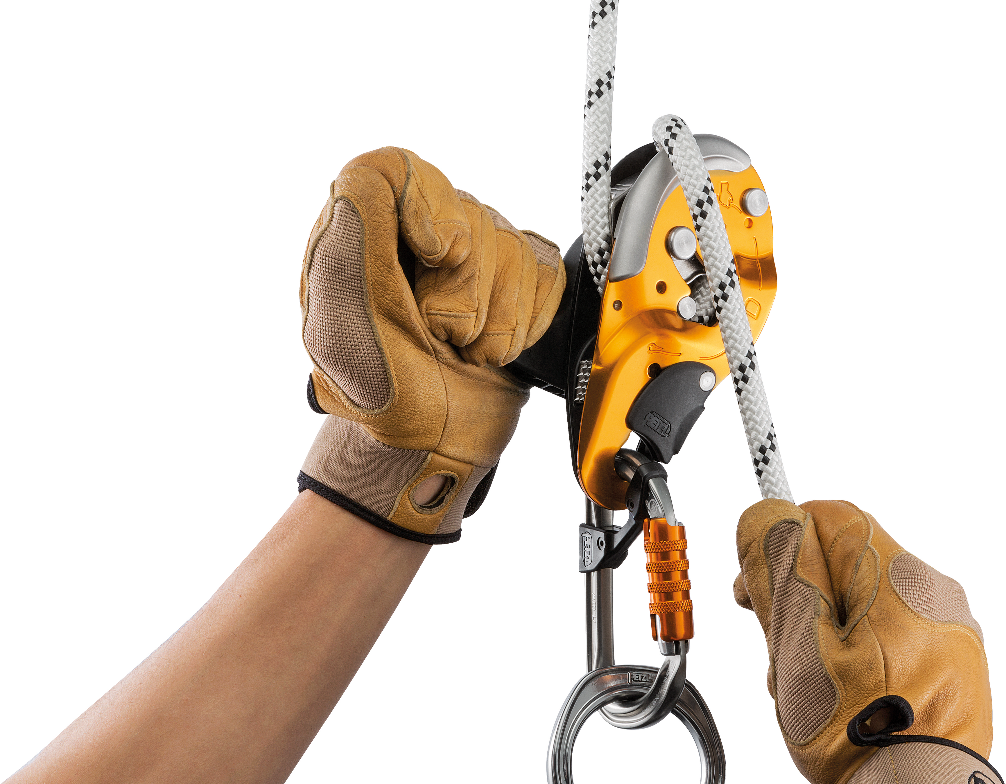 PETZL Selbstbremsendes Abseilgerät I'D® S, gelb
