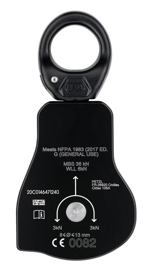 PETZL Umlenkrolle SPIN L1D, gelb