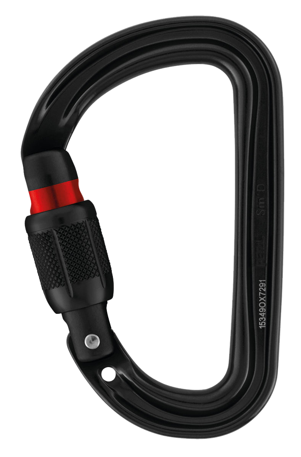 PETZL Karabiner Sm'D, Screw-Lock, schwarz