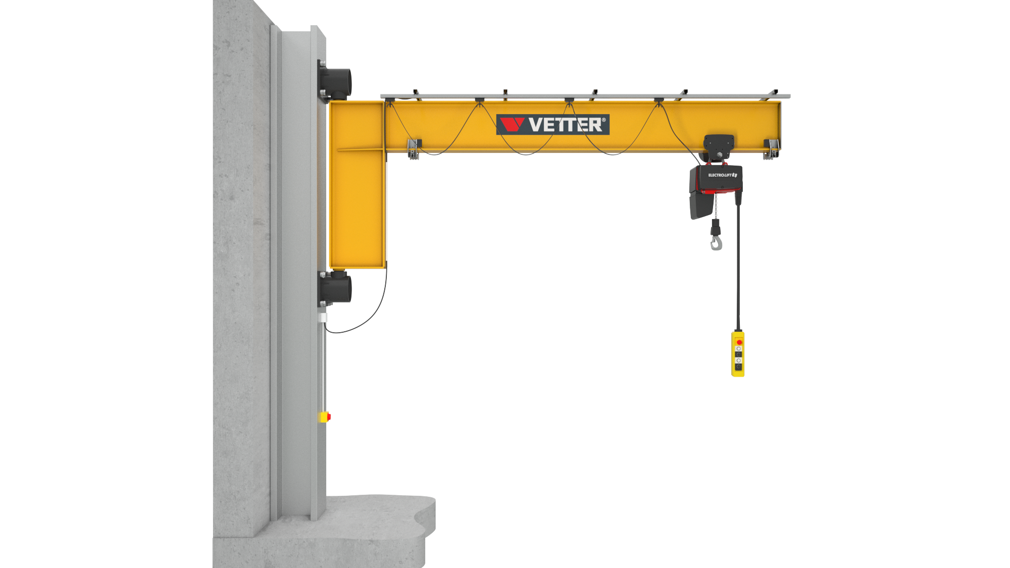 Wanddrehkran Geselle GN 5000 kg mit 5 m Ausladung