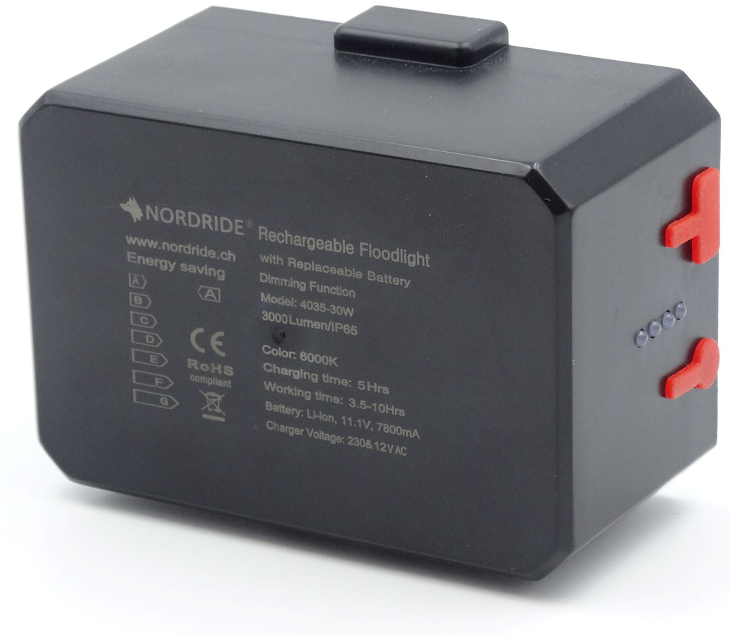 NORDRIDE Ersatz-Akku zu Arbeitsstrahler 4035 COB LED 30W AKKU