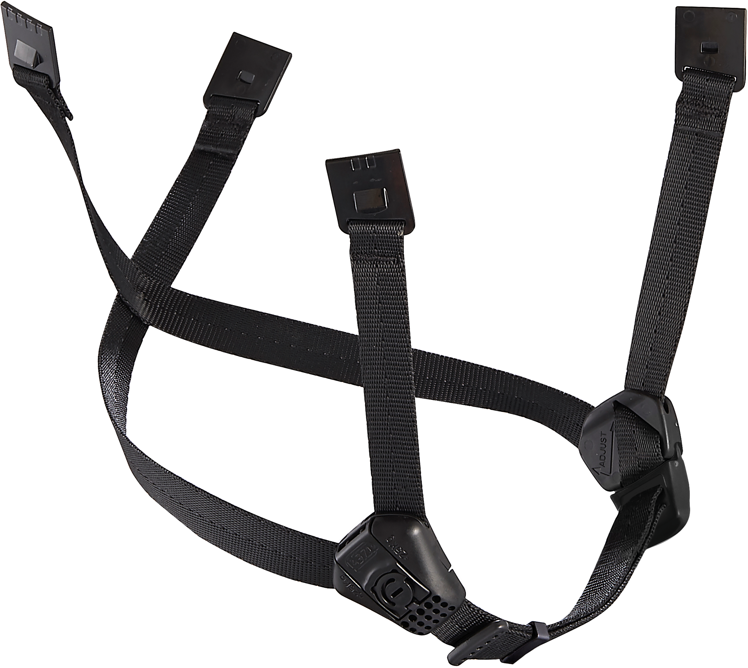 PETZL DUAL-Kinnband für VERTEX und STRATO, Standard, schwarz
