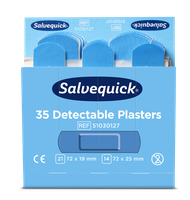 Cederroth Salvequick Blue Detectable Pflaster