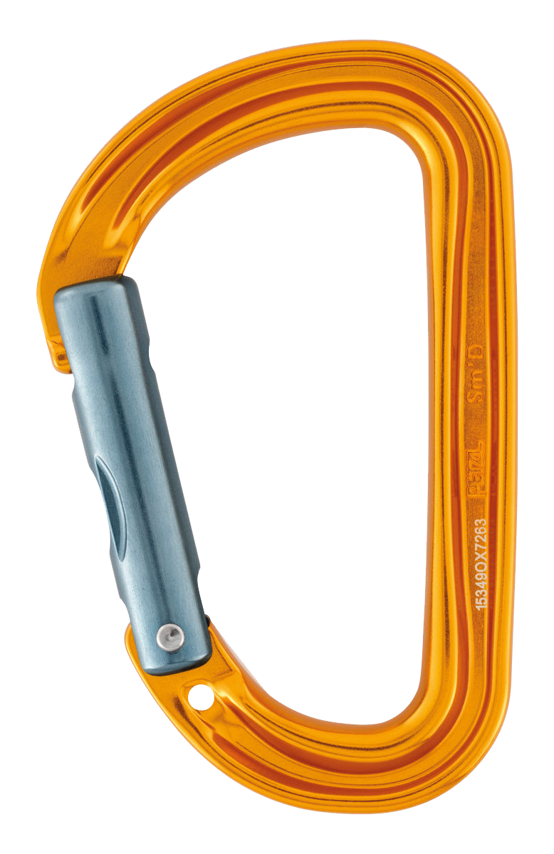 PETZL Karabiner Sm'D, ohne Verriegelung, gelb