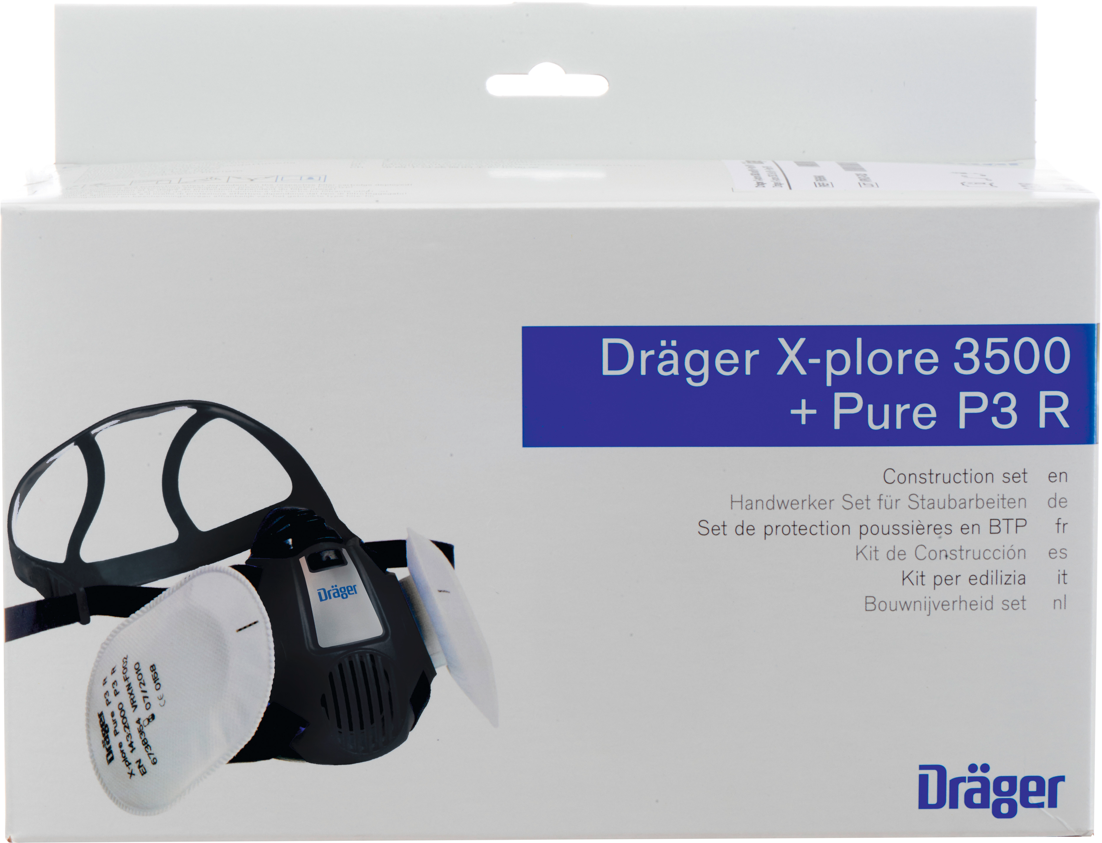 DRÄGER Zweifilter Halbmaske X-plore® 3500 Handwerkerset, Grösse S
