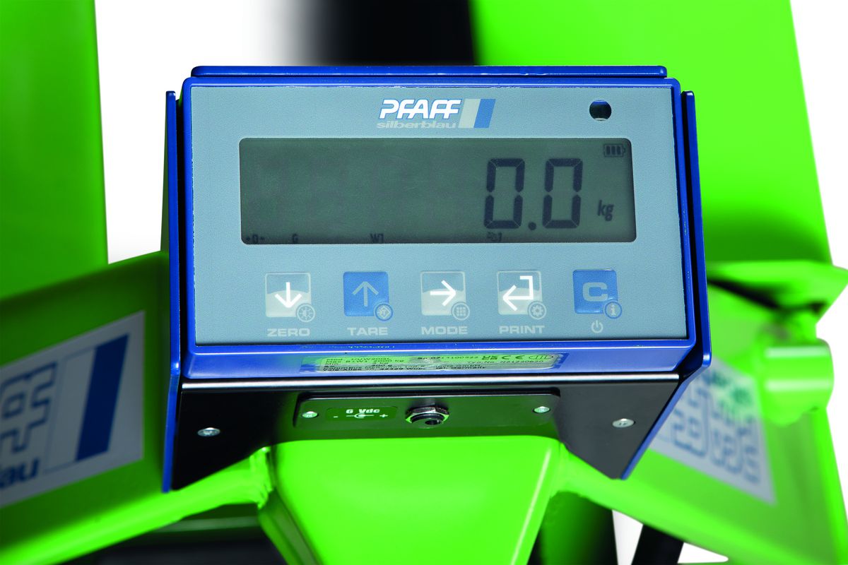 Paletthubwagen Greenline mit integrierter Waage