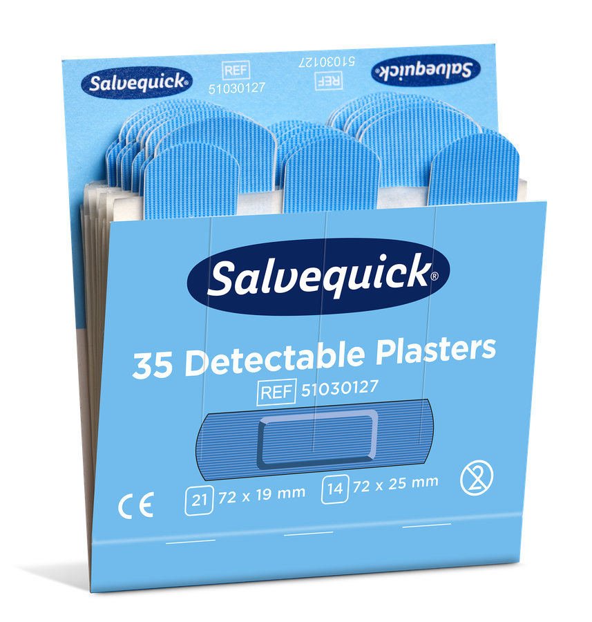 Cederroth Salvequick Blue Detectable Pflaster