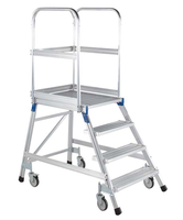 ZARGES Podesttreppe einseitig begehbar, LM-Stufen Z600