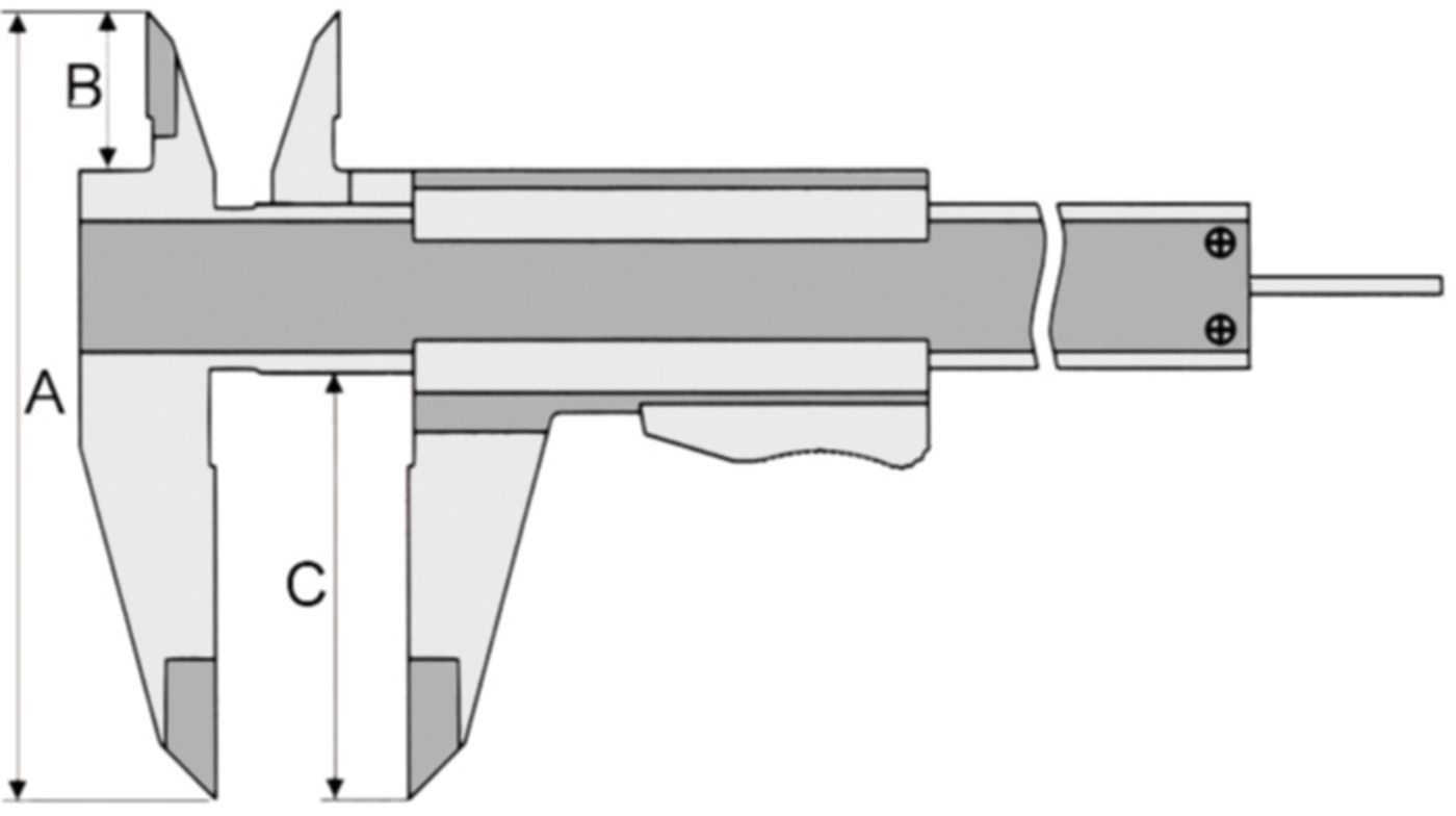 Manueller Messschieber