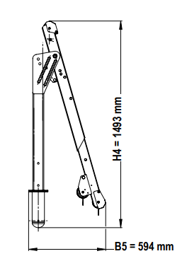 IKAR Auslegerarm ASS-2 ohne Bodenhülse
herausnehmbarer Auslegerarm
höhenverstellbar
Höhe: 1490 mm
Tragfähigkeit: 300 kg
Edelstahl