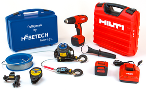 Seilwinde Pulleyman 600 kg mit Hilti Akku-Schrauber