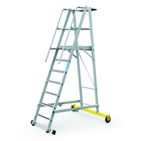 ZARGES Fahrbare Podestleiter klappbar ZAP Safemaster Plus S