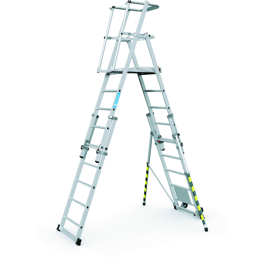 ZARGES Teleskop-Plattformleiter ZAP Telemaster S 0338, Arbeitshöhe 4.35 m