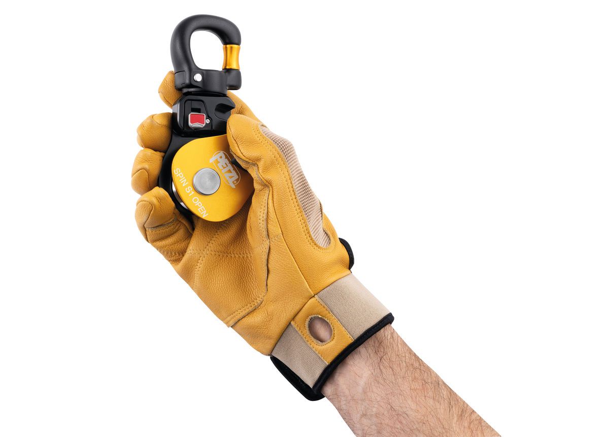 PETZL Umlenkrolle SPIN S1 OPEN, gelb
