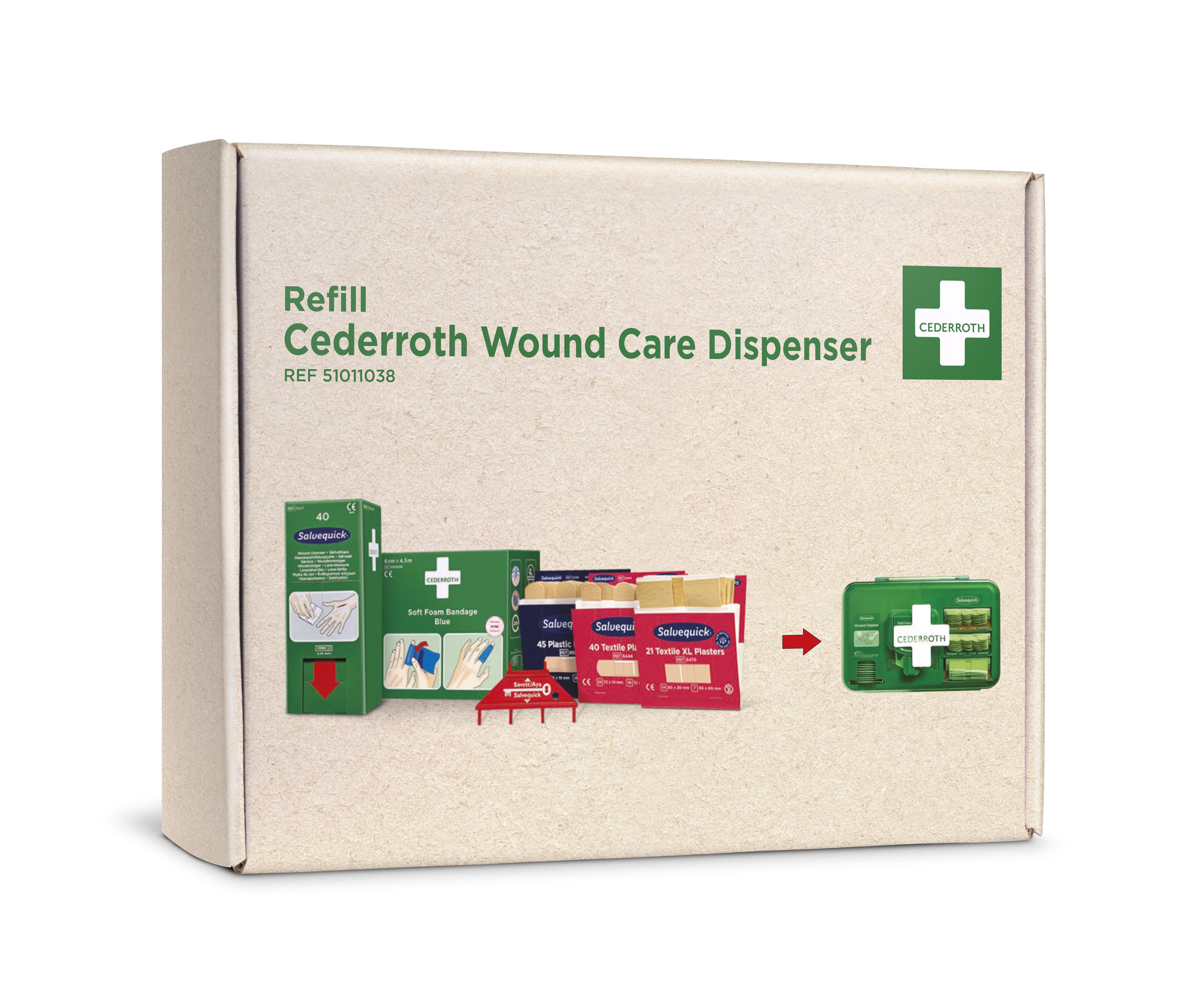 Cederroth Nachfüllpaket zu Wound Care Dispenser