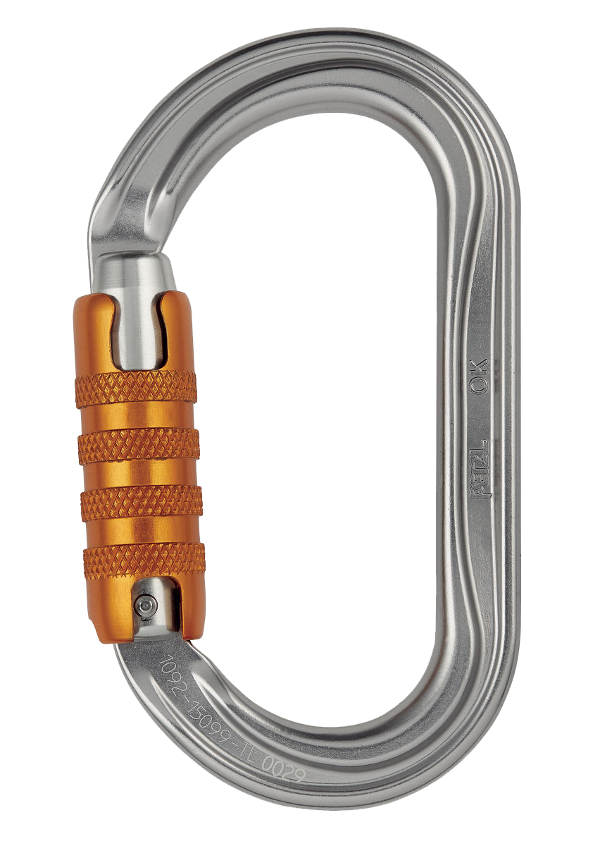 PETZL Karabiner OK, Triact-Lock, grau
