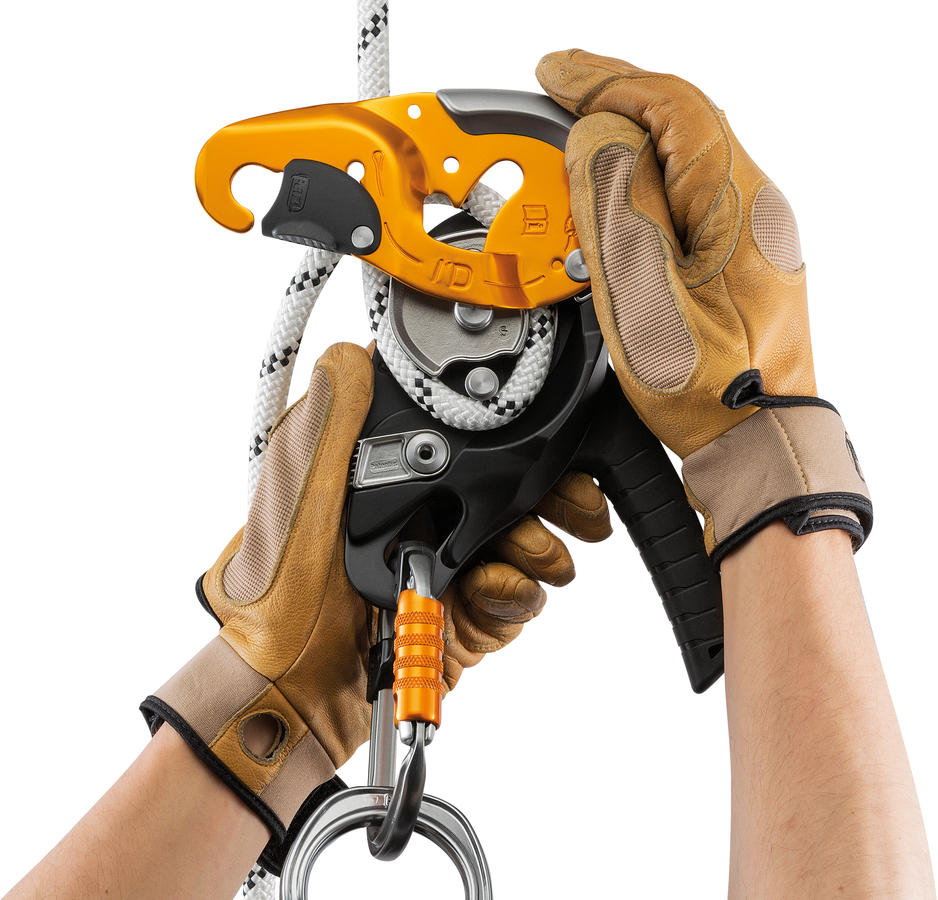 PETZL Selbstbremsendes Abseilgerät I'D® S, gelb
